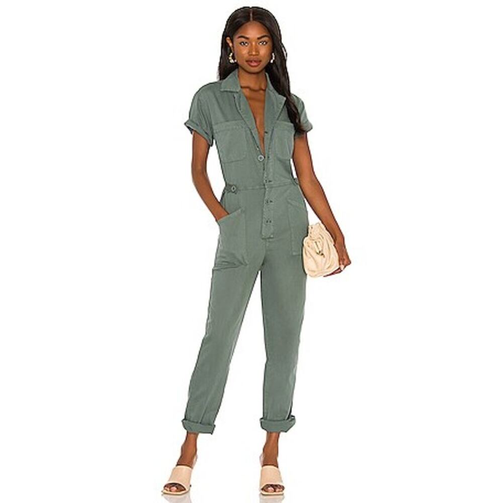 PISTOLA Grover Short Sleeve Field Jumpsuit Sagebrush NWOT Size S